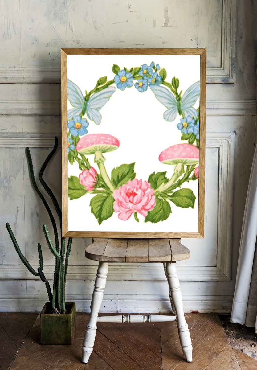 Rainbow Leaf Botanical Print. — room view 1