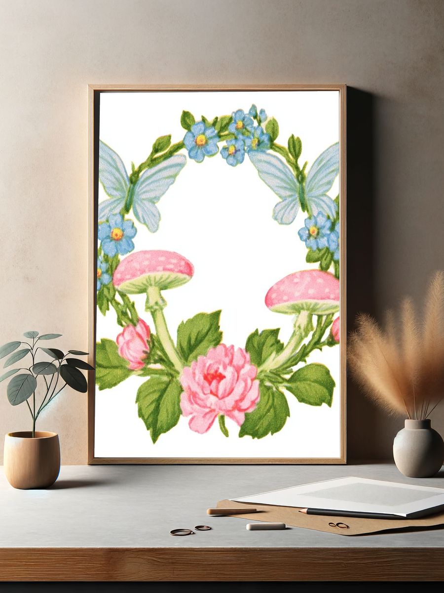 Rainbow Leaf Botanical Print. — room view 2