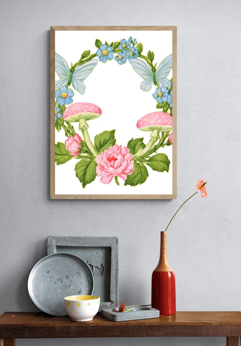 Rainbow Leaf Botanical Print. — room view 3