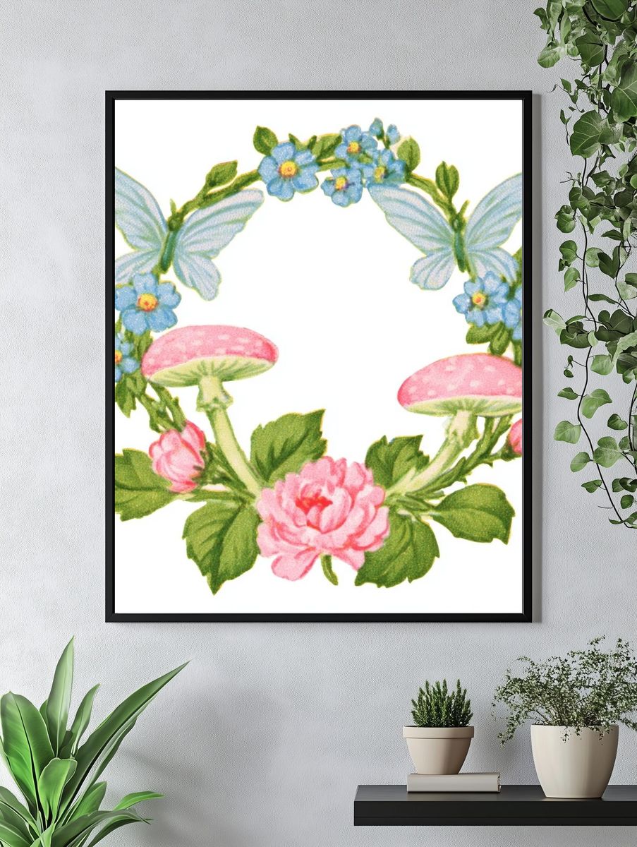 Rainbow Leaf Botanical Print. — room view 4