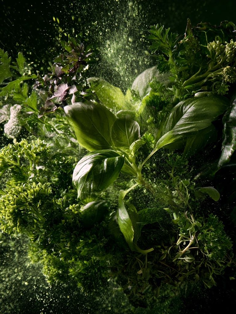 Fresh Herbs Still Life Poster. poster detail