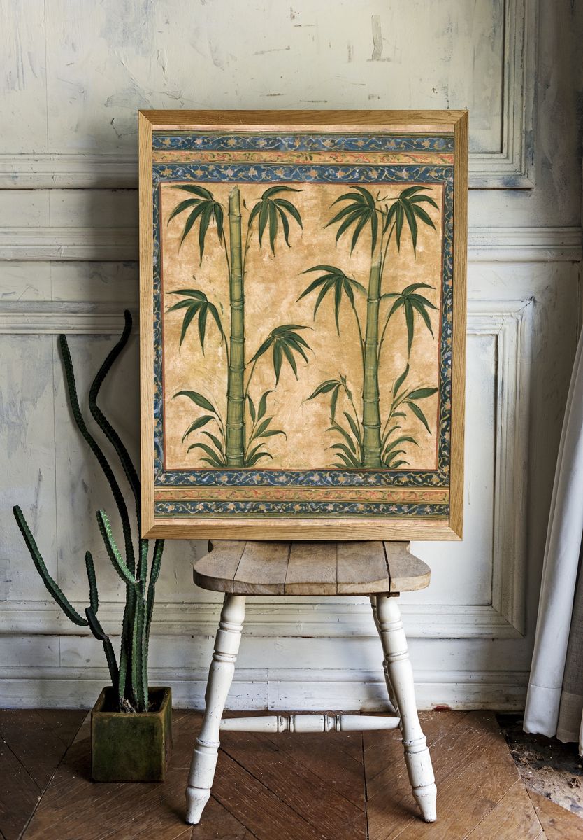 Bamboo Botanical Print. — room view 1