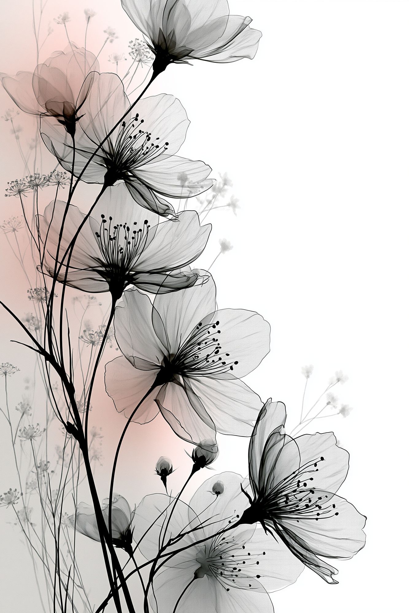 Delicate Blossom Botanical Print. poster — botanical art