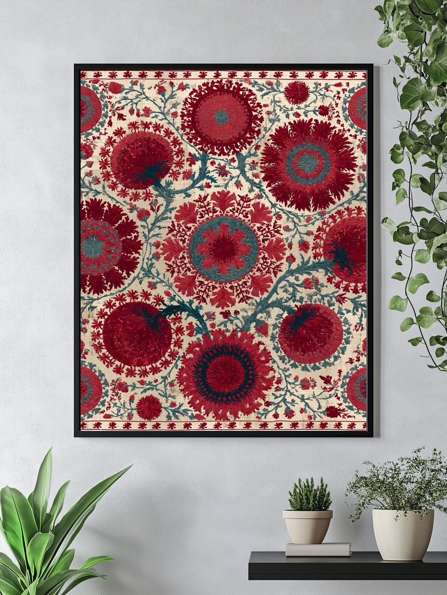 Floral Medallion Tapestry Print. — room view 4