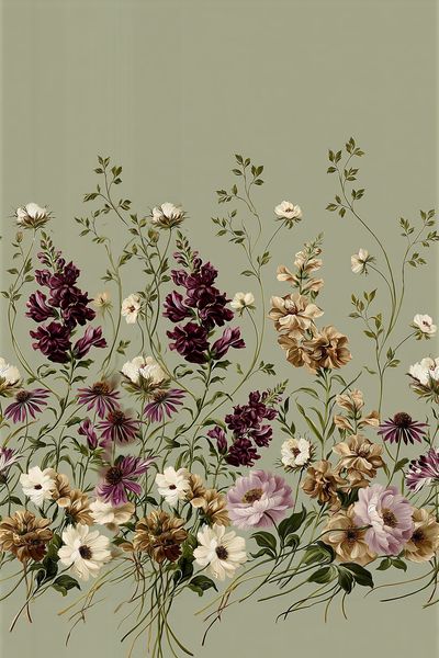 Botanical Meadow Floral Print.