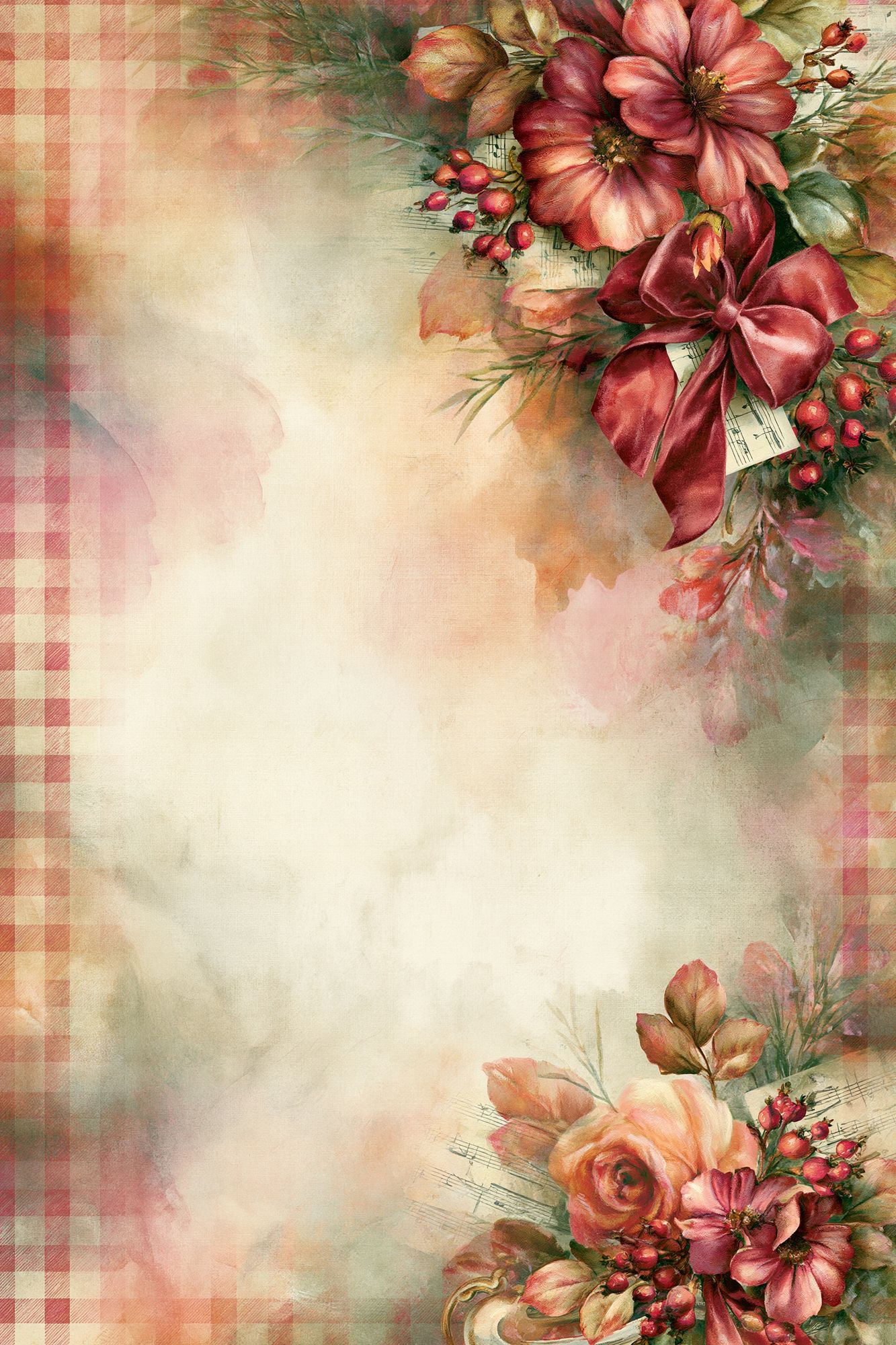 Vintage Floral Bouquet Poster. poster — botanical art