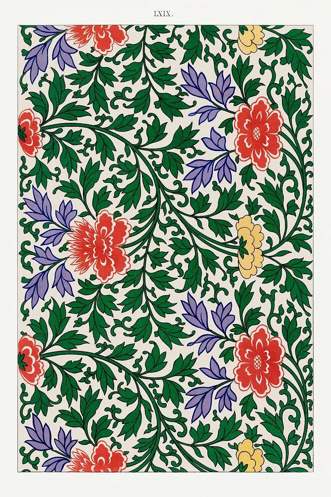 Chinese botanical illustration, Examples Chinese. poster detail