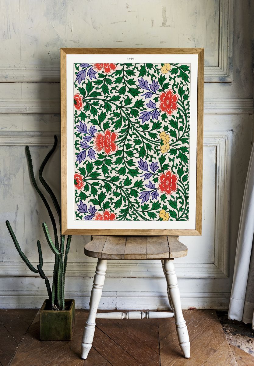 Chinese botanical illustration, Examples Chinese. — room view 1