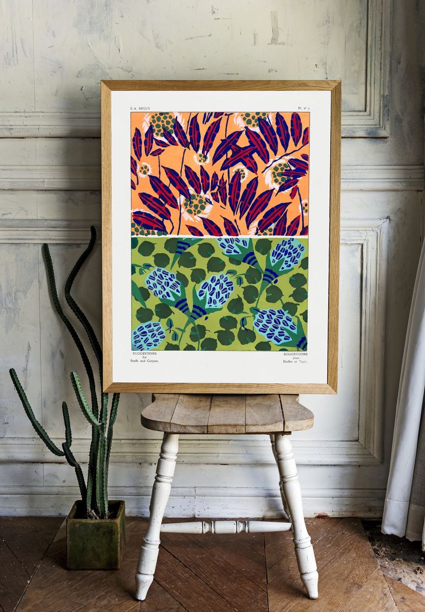 Vintage floral patterns, Art Nouveau. — room view 1