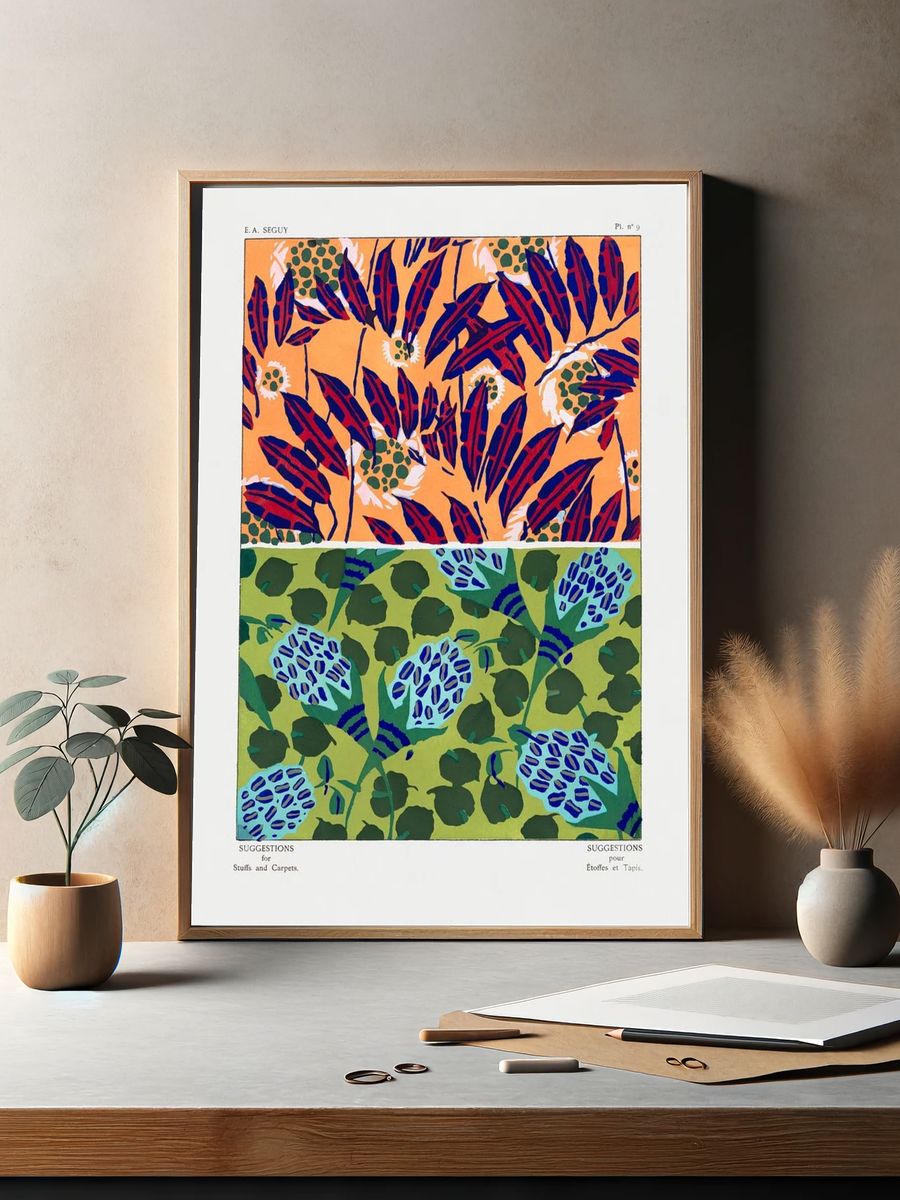 Vintage floral patterns, Art Nouveau. — room view 2