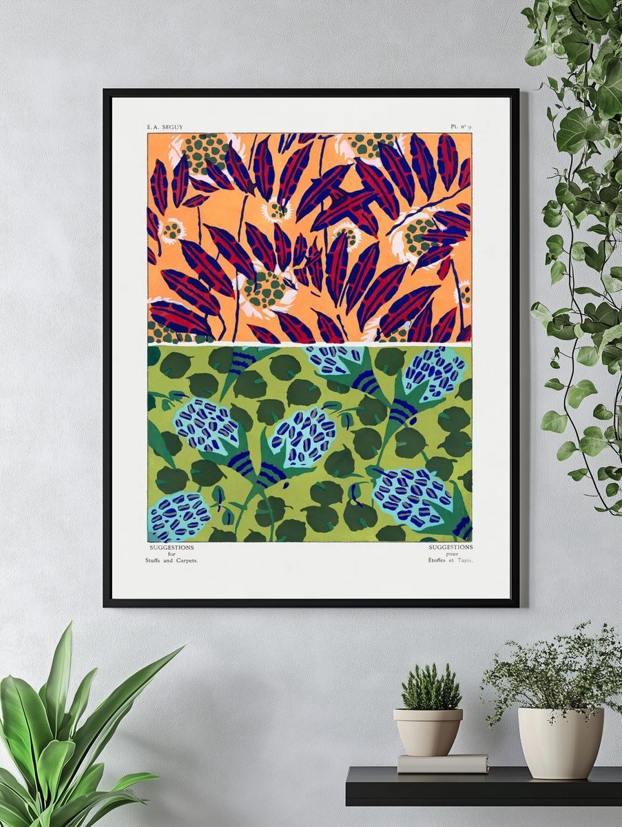 Vintage floral patterns, Art Nouveau. — room view 4