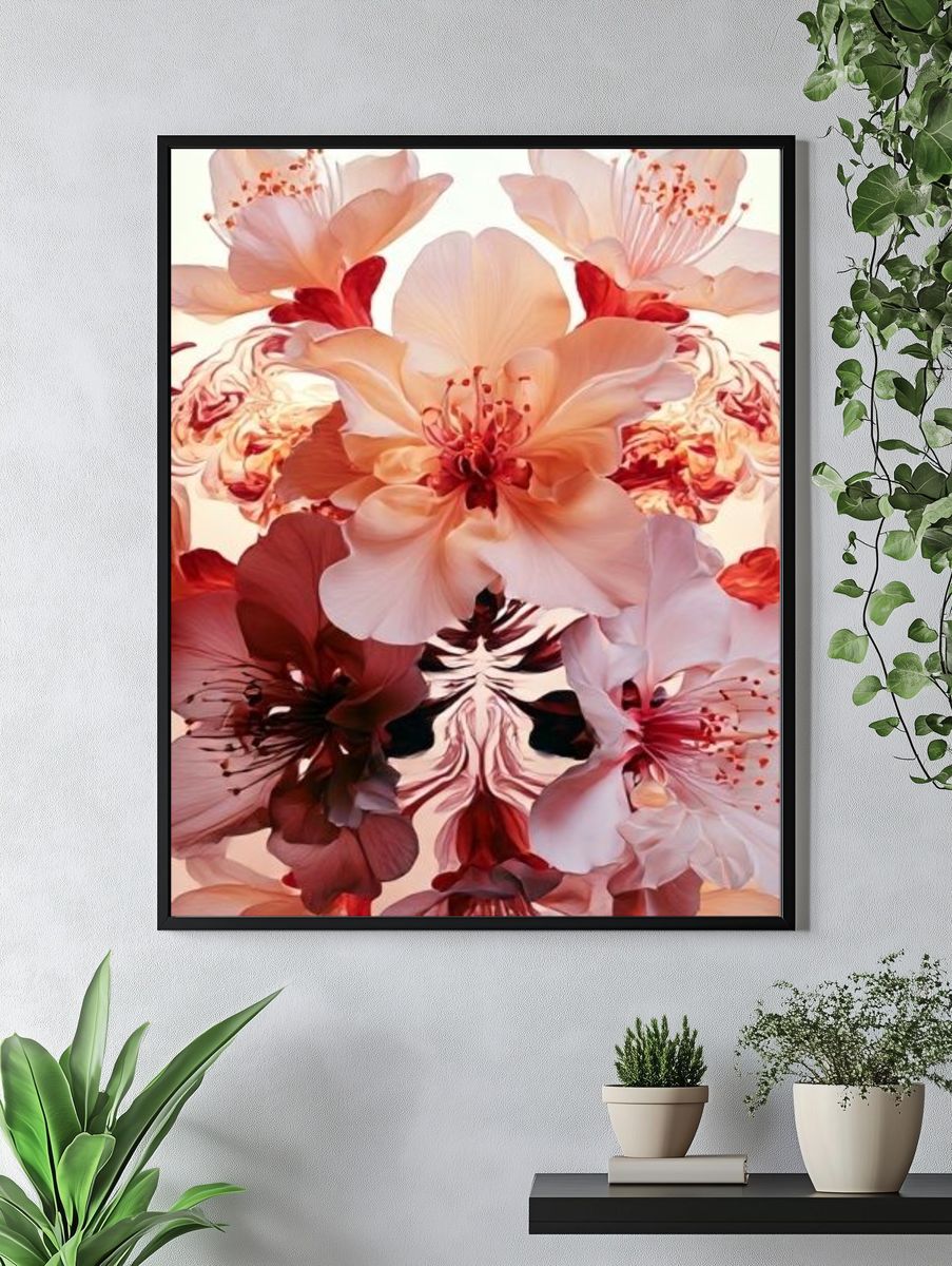 Blush Floral Bloom Print. — room view 4