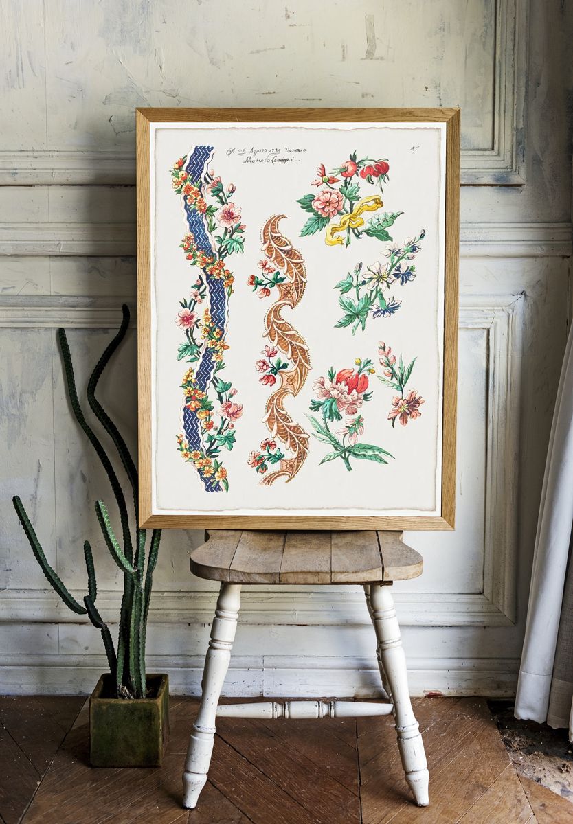 Floral Designs Floral Bands (1784). — room view 1