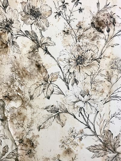 Vintage Botanical Floral Poster. poster