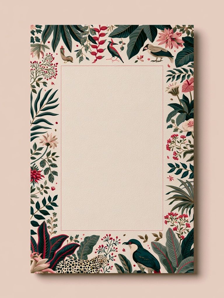 Tropical Botanical Frame Poster. poster — botanical art