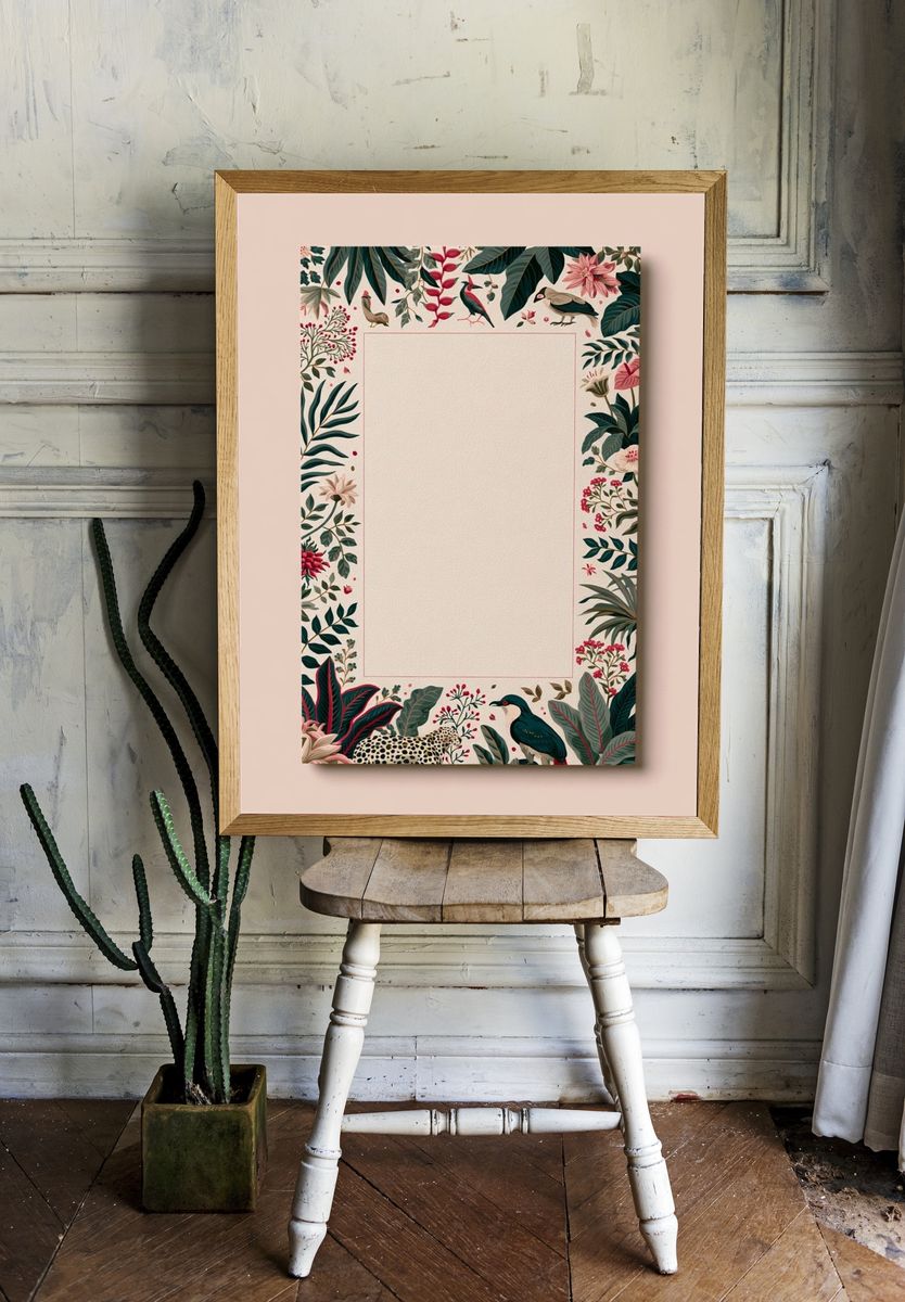 Tropical Botanical Frame Poster. room preview