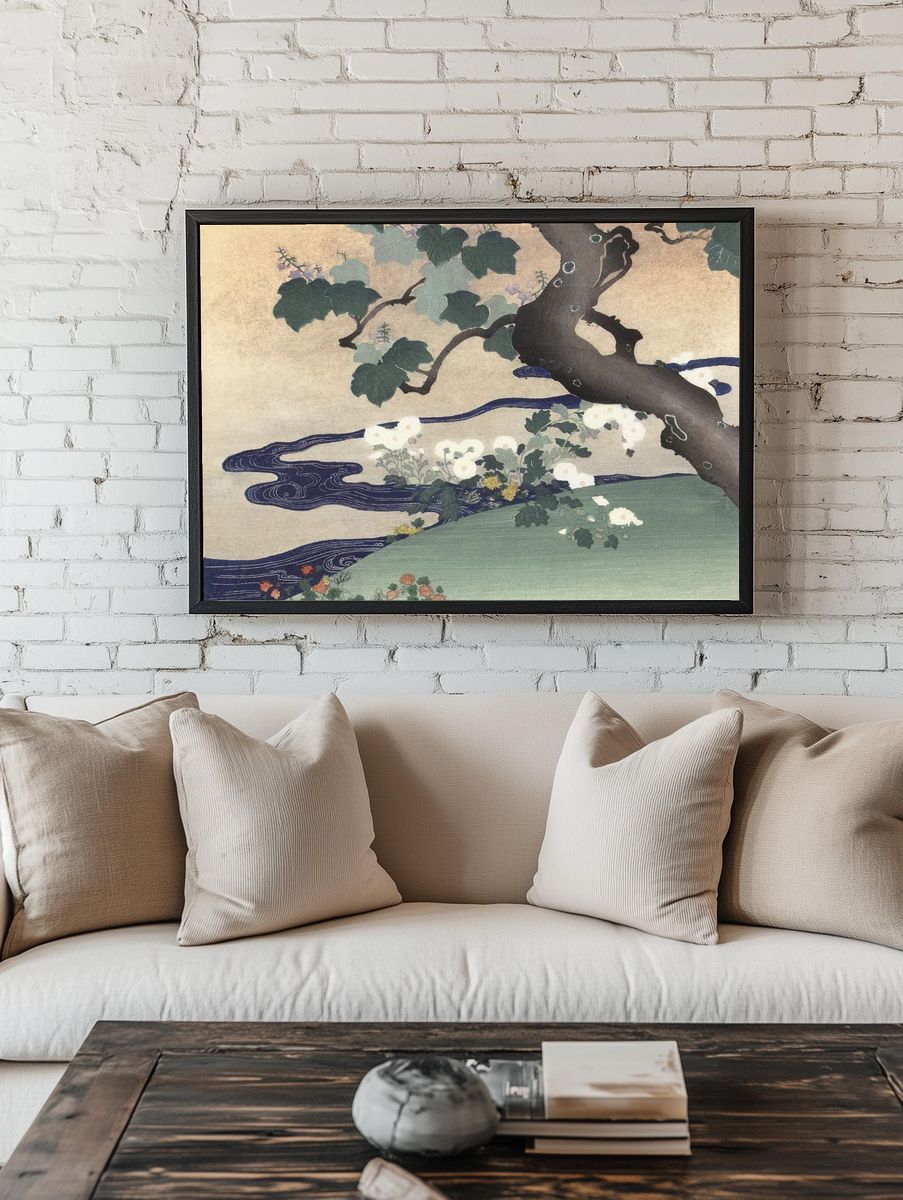 Tree chrysanthemums (1890–1900) Kogyo Tsukioka. room preview