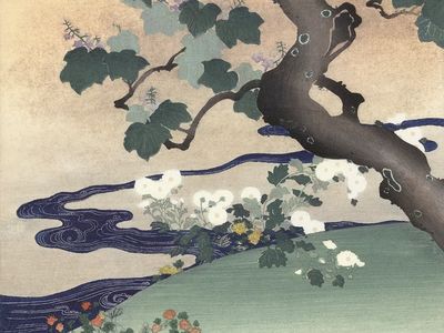 Tree chrysanthemums (1890–1900) Kogyo Tsukioka. poster print
