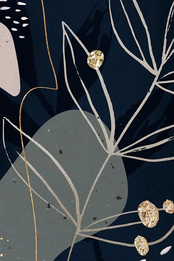 Dark iPhone wallpaper, aesthetic illustrations. poster — botanical art