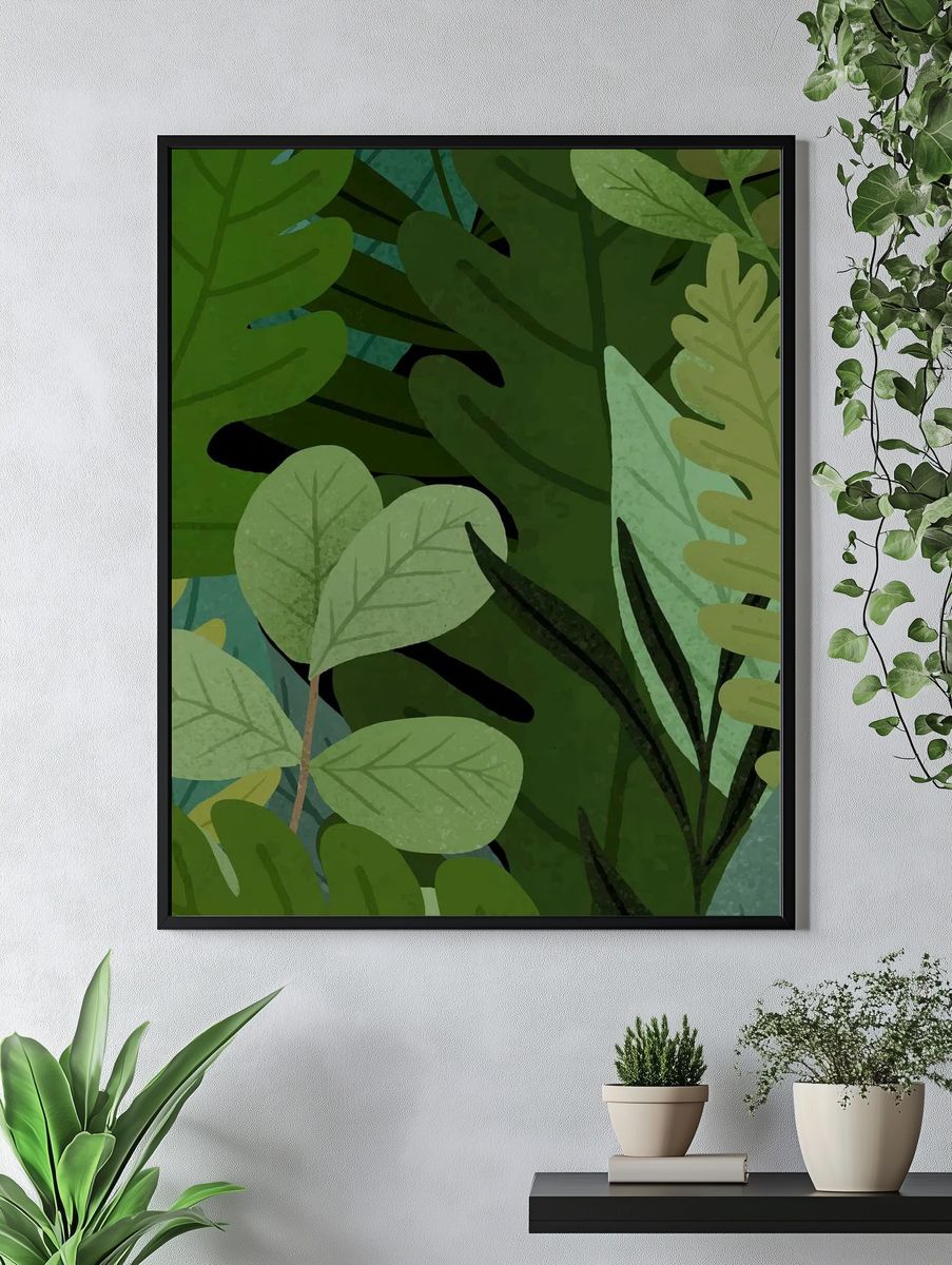 Floral Folk Bouquet Print. — room view 4