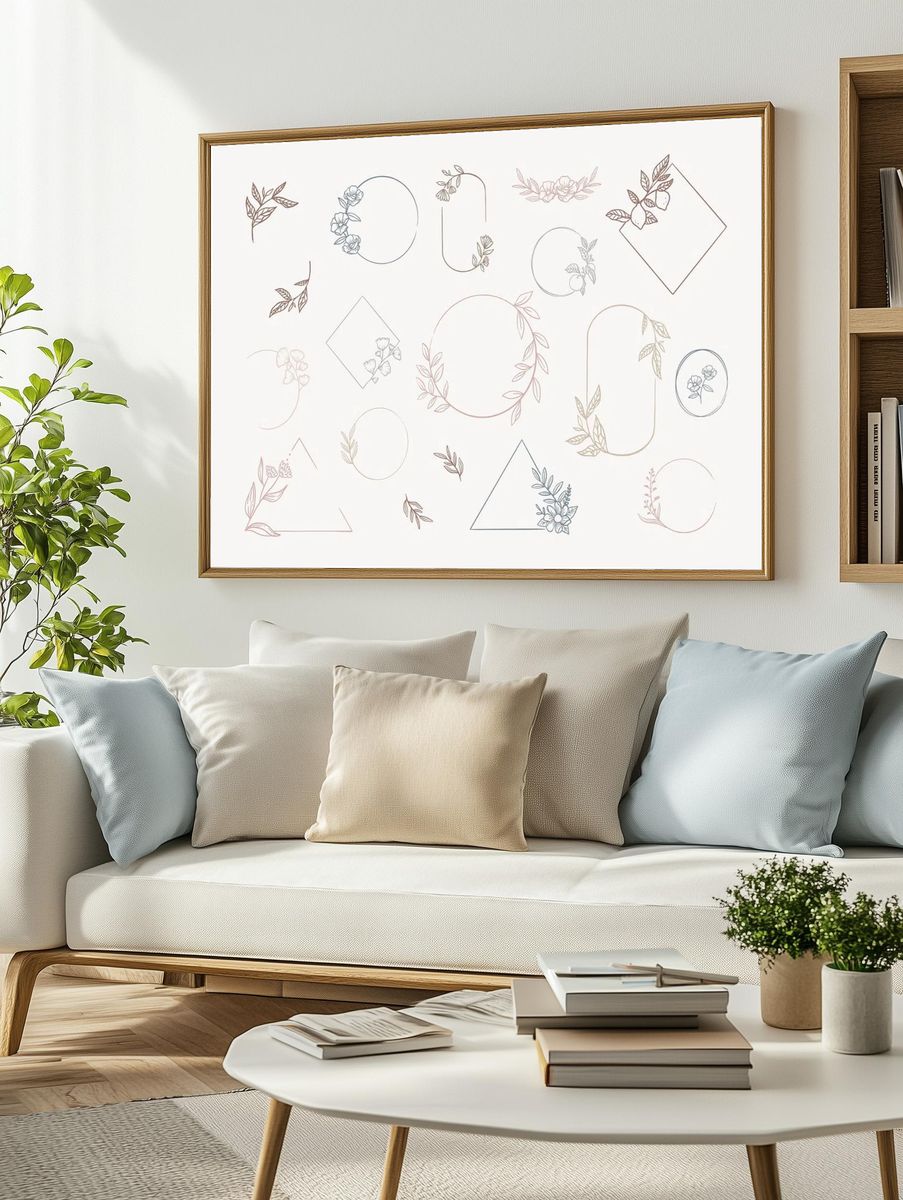 Phyiiocactus flower, Japanese woodblock art. — room view 2