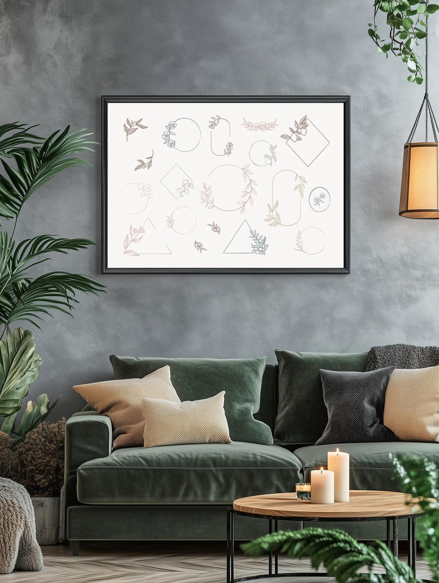 Phyiiocactus flower, Japanese woodblock art. — room view 4