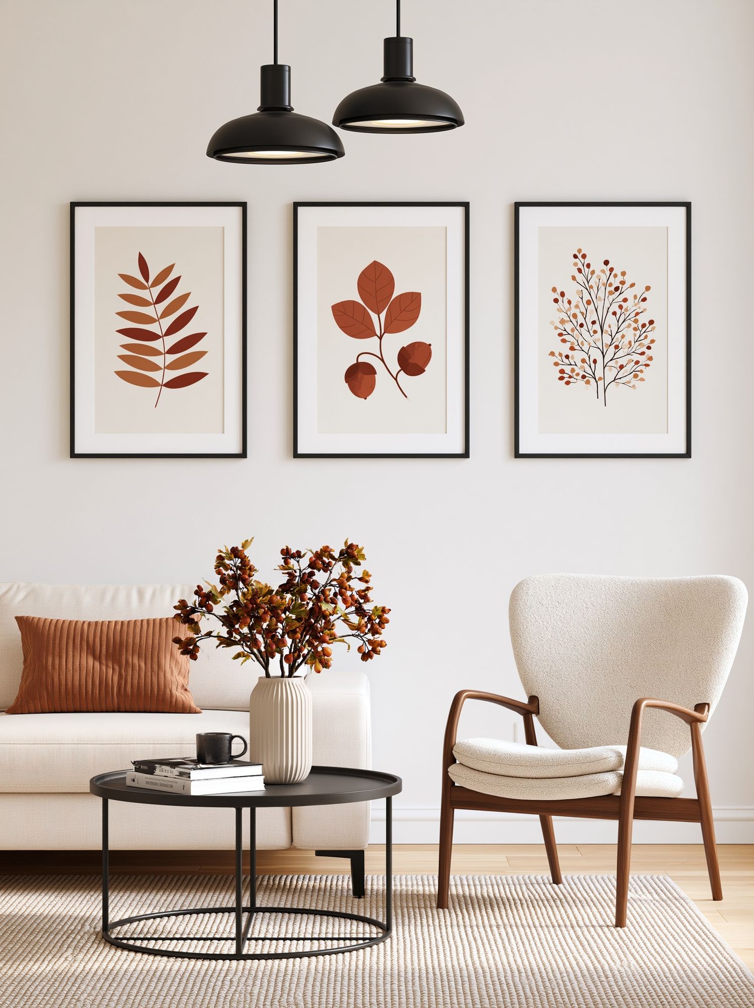 Autumn Botanical Leaves Poster. poster — botanical art