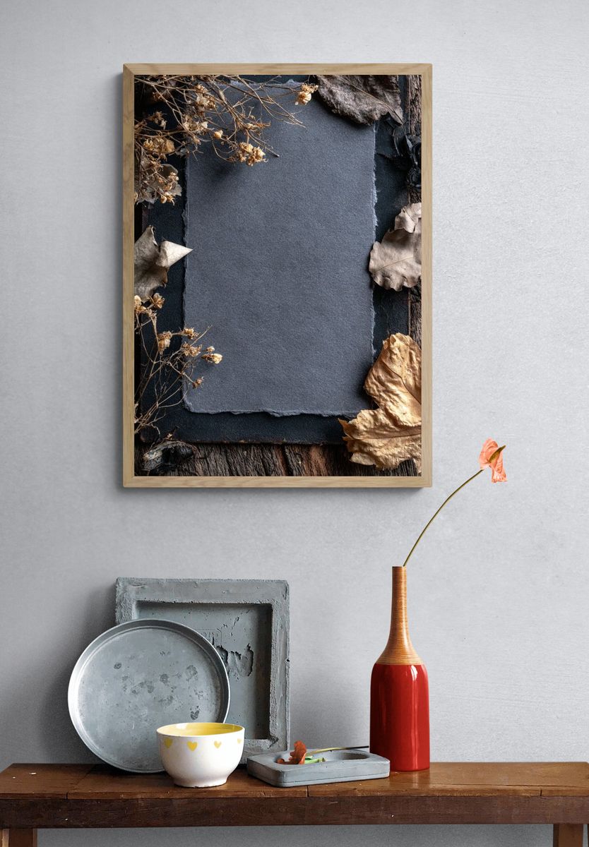 Autumn Botanical Still Life Poster. — room view 3