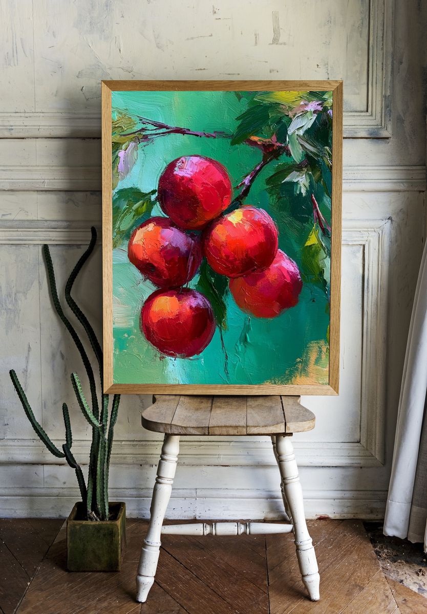 Cherry Branch Fine-Art Print. — room view 1