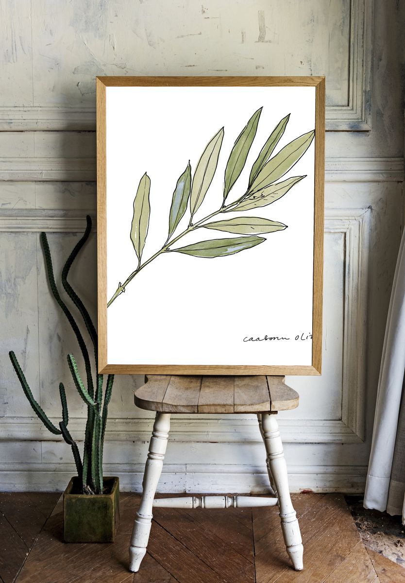 Swallowtail Butterfly Botanical Print. — room view 1