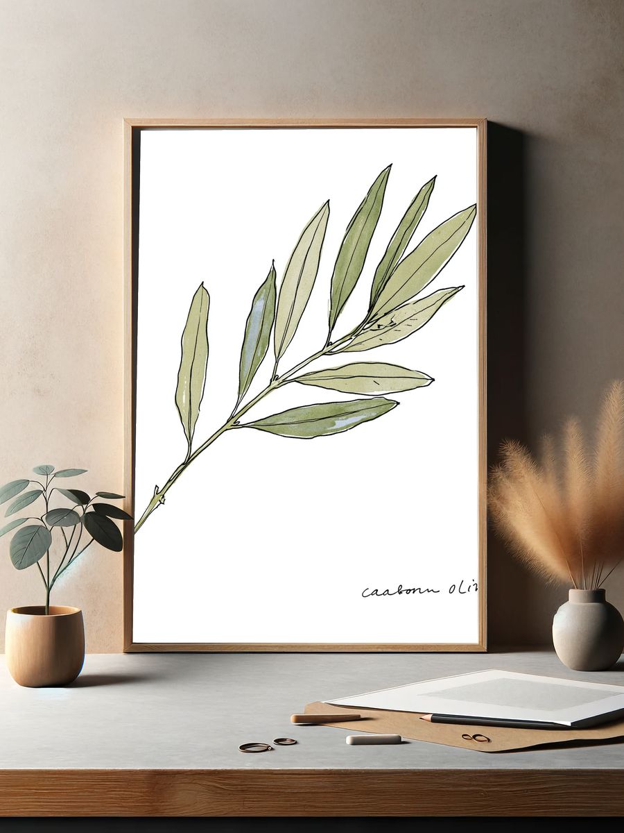 Swallowtail Butterfly Botanical Print. — room view 2