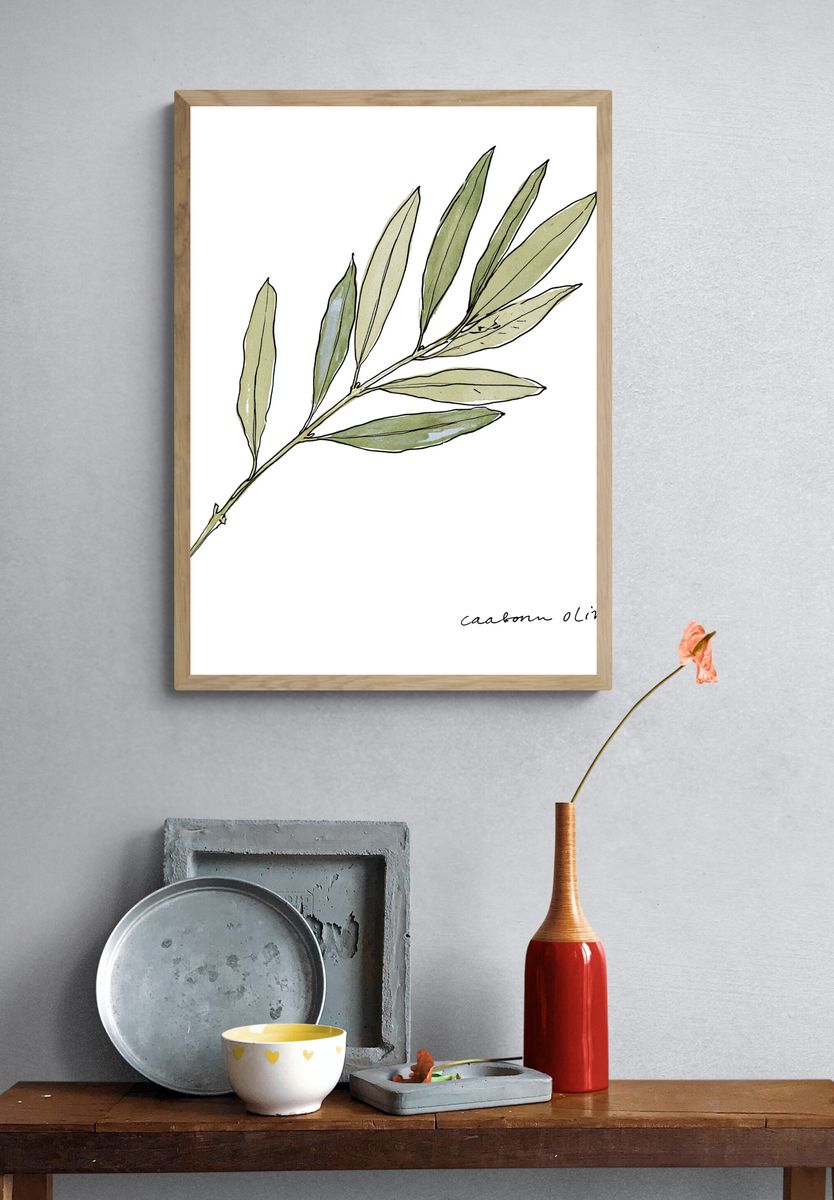 Swallowtail Butterfly Botanical Print. — room view 3