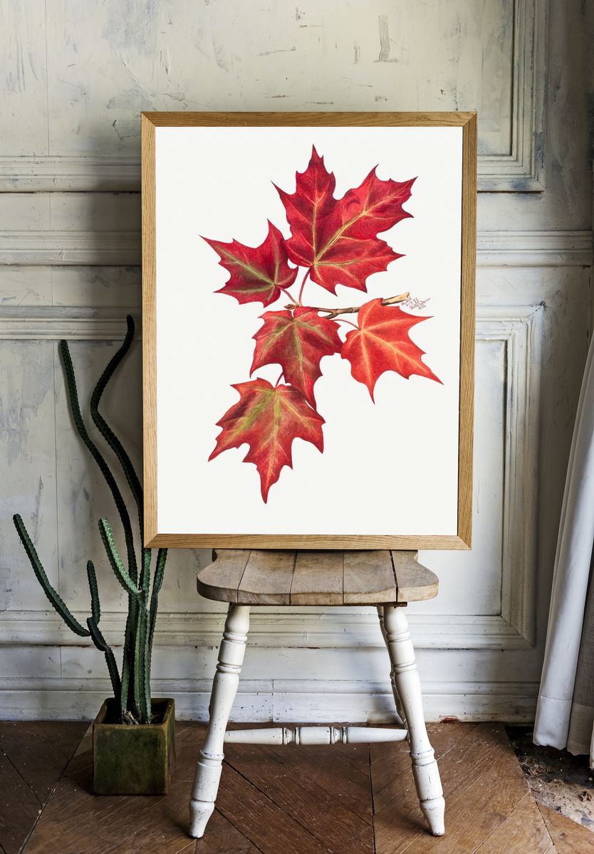 Autumn Leaves (1874) Mary Vaux room preview