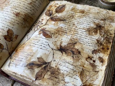 Autumn Botanical Journal Print. poster