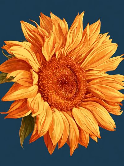 Sunflower Botanical Print.