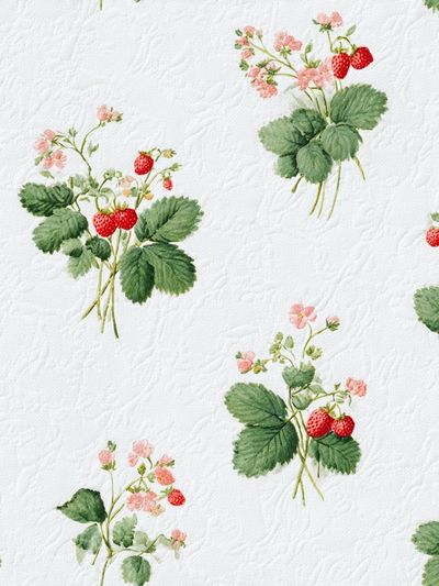 Strawberry Blossom Watercolor Print. poster print