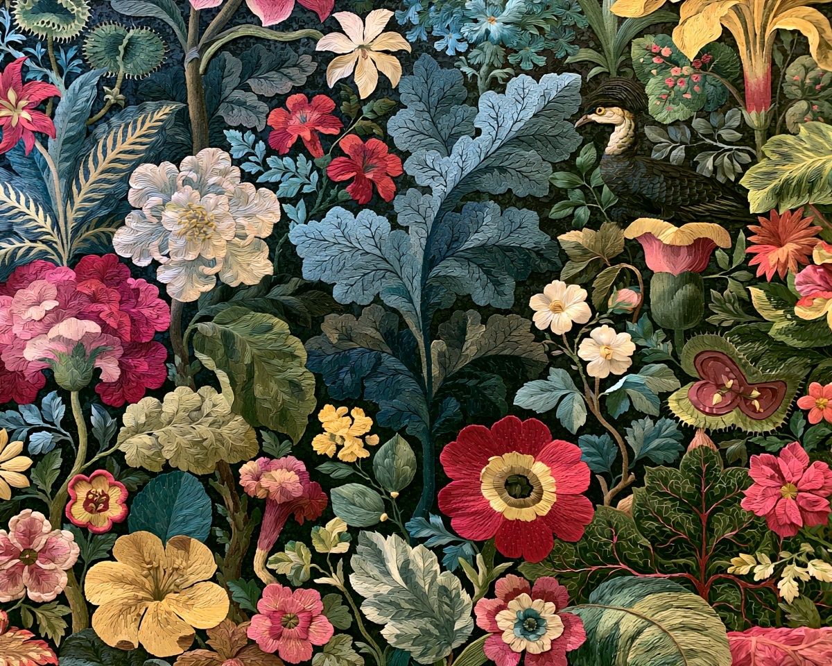 Botanical Tapestry Garden Print. poster — botanical art