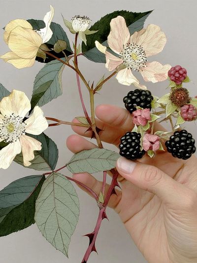 Pressed Botanical Hand Poster.