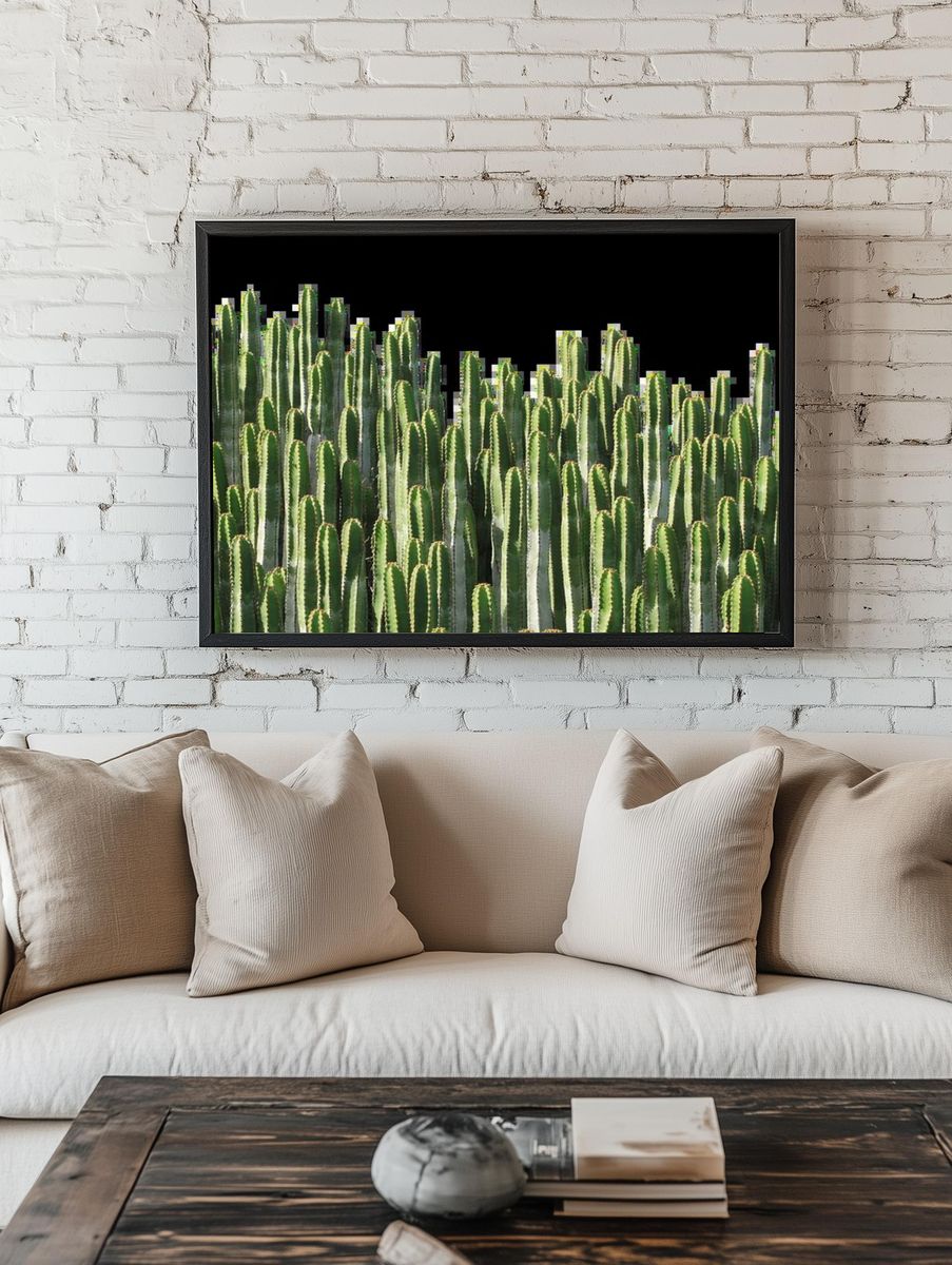 Colorful Floral Abstract Poster. — room view 1