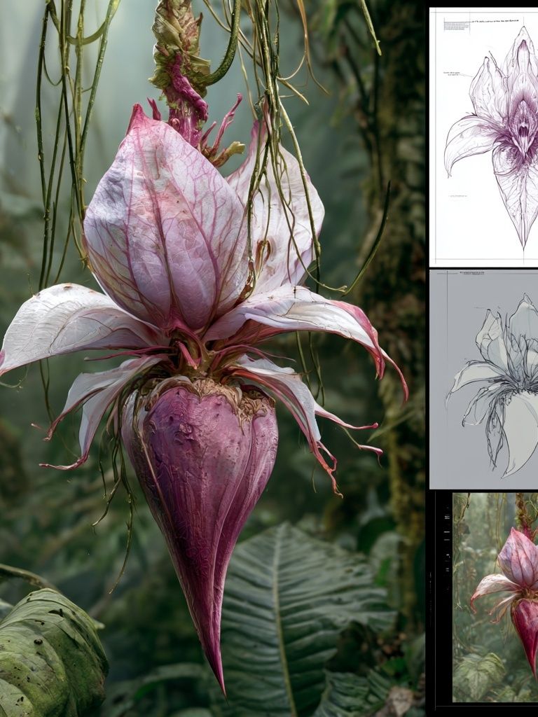Exotic Orchid Botanical Poster. poster — botanical art