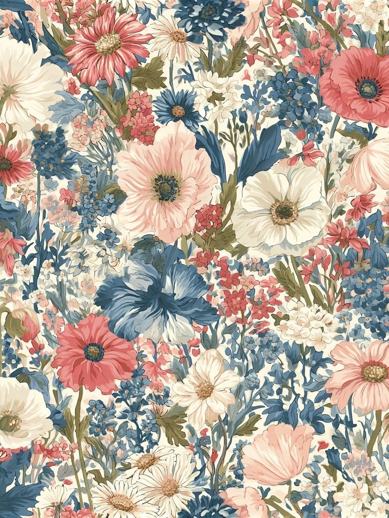Pastel Wildflower Botanical Print. poster — botanical art