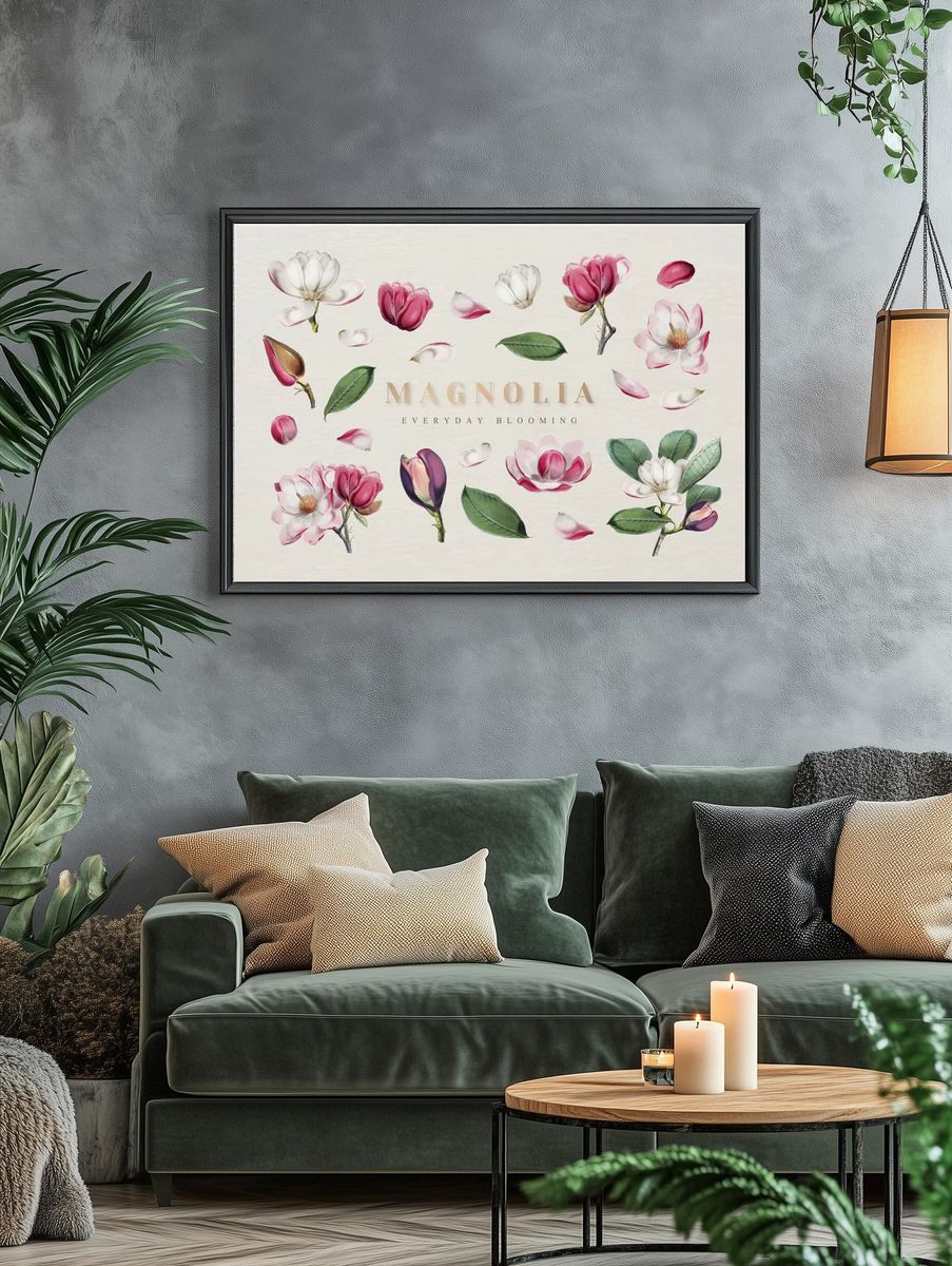 Lemon Blossom Botanical Print. — room view 4