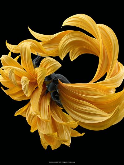 Golden Sunflower Bloom Print. poster print