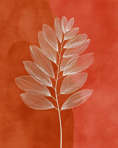 Abstract Leaf Botanical Print. poster print