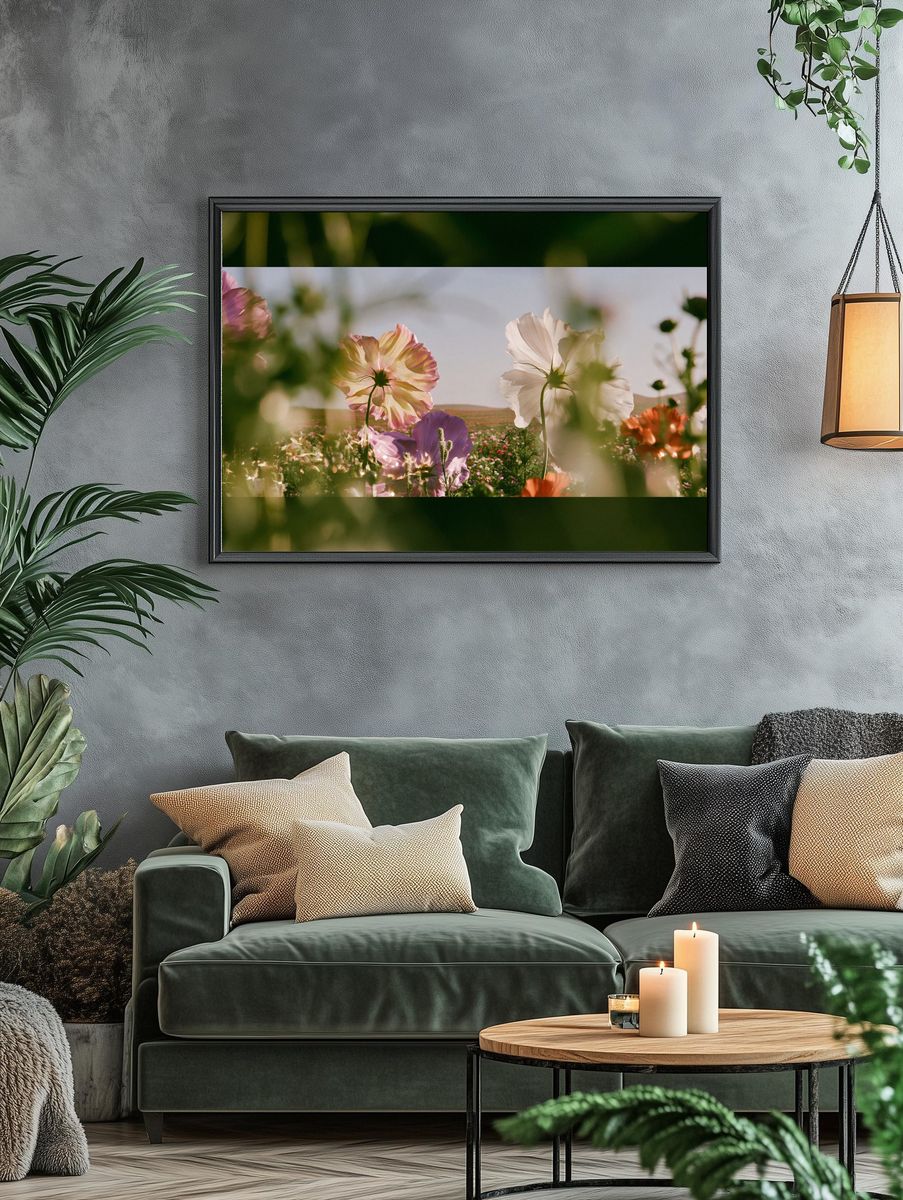 Blooming Meadow Photography Poster. — room view 4