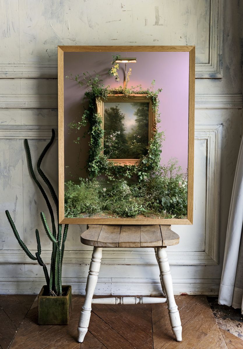 Gilded Garden Still Life Poster. room preview