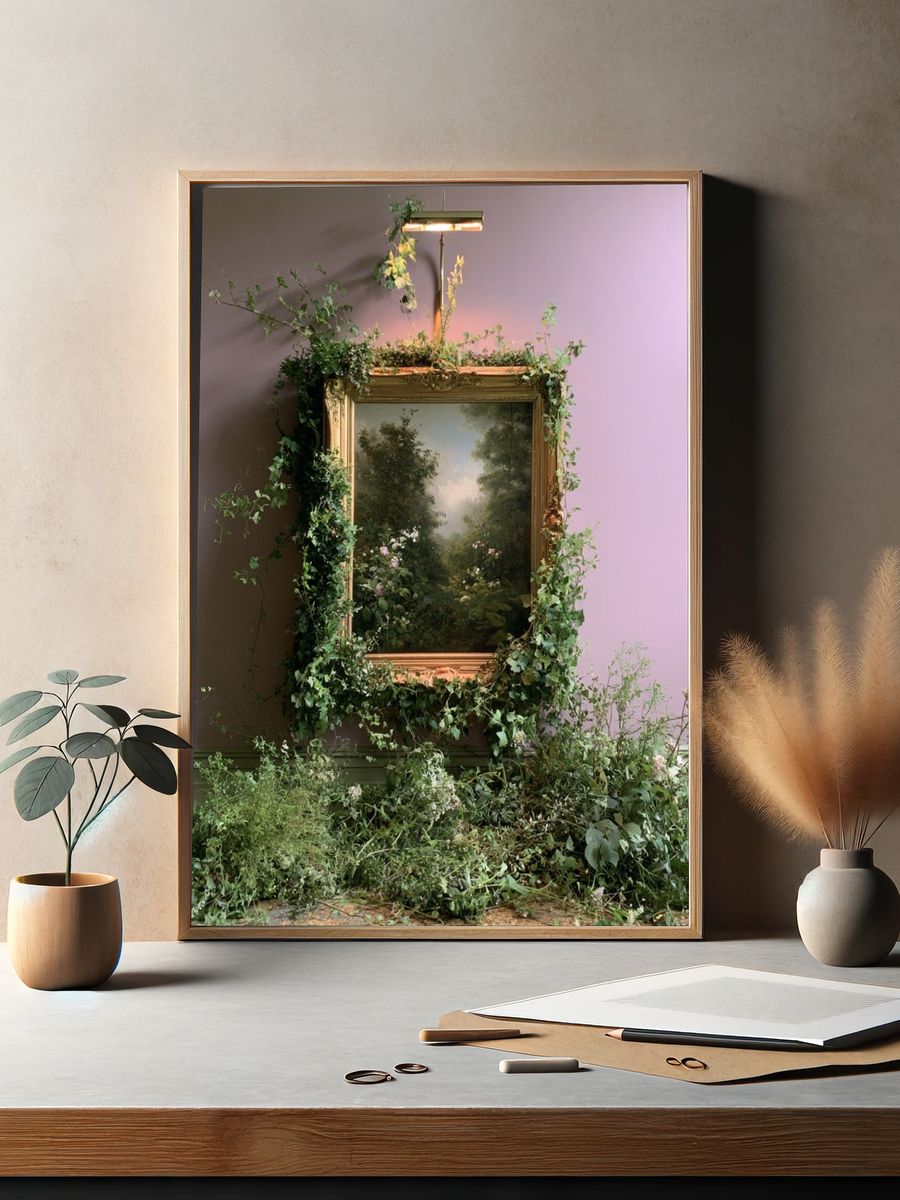 Gilded Garden Still Life Poster. — room view 2