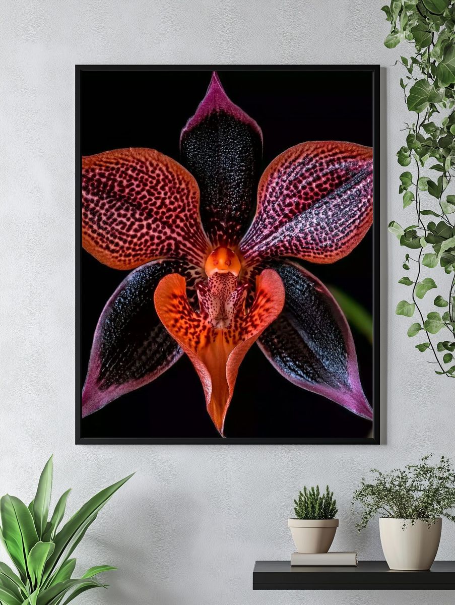Exotic Orchid Botanical Print. — room view 4