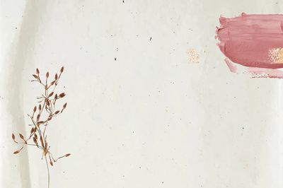 Floral decorated pink bush stroke. poster print