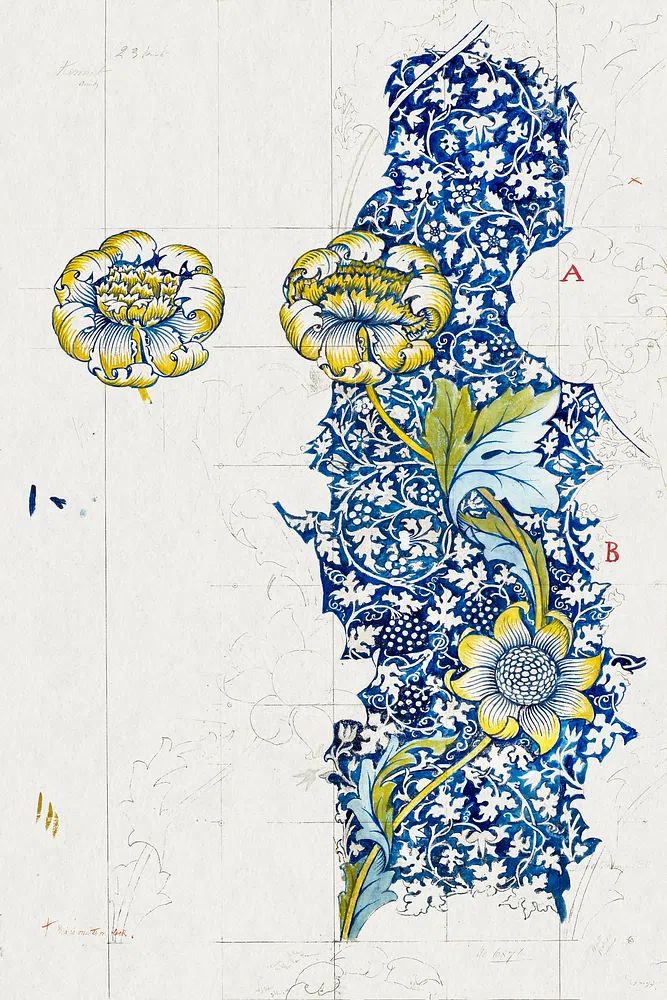 William Morris 's Kennet (1883). poster detail